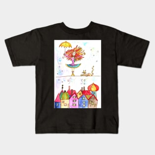 a tightrope walker Kids T-Shirt